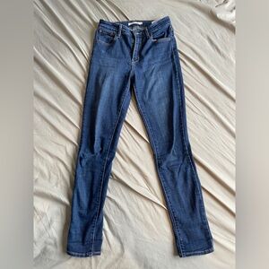 Levi's Dark Blue 721 Skinny Jeans for Women
